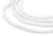The Bead Chest White Ghana Glass Beads 4mm African Seed 25 Inch Strand Handmade